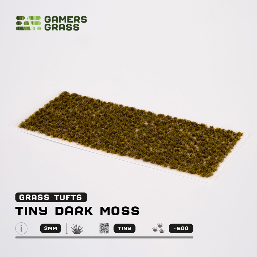Gamers Grass Tufts: Dark Moss - Tiny 2mm