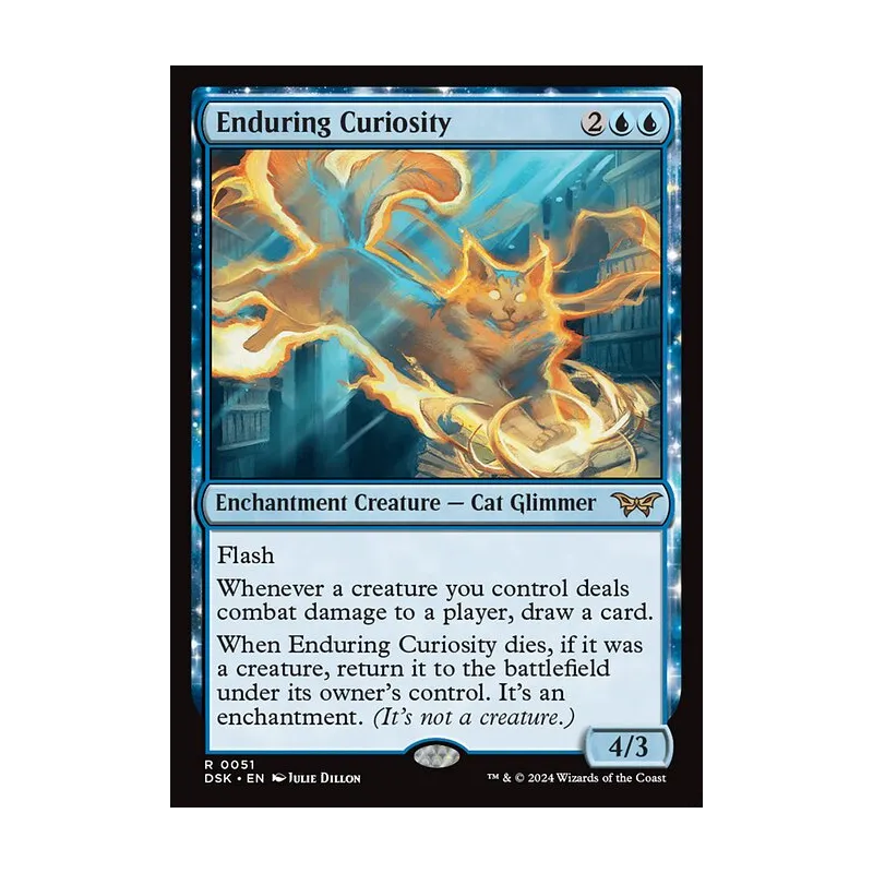 Enduring Curiosity - Duskmourn: House of Horror (Foil Near Mint)