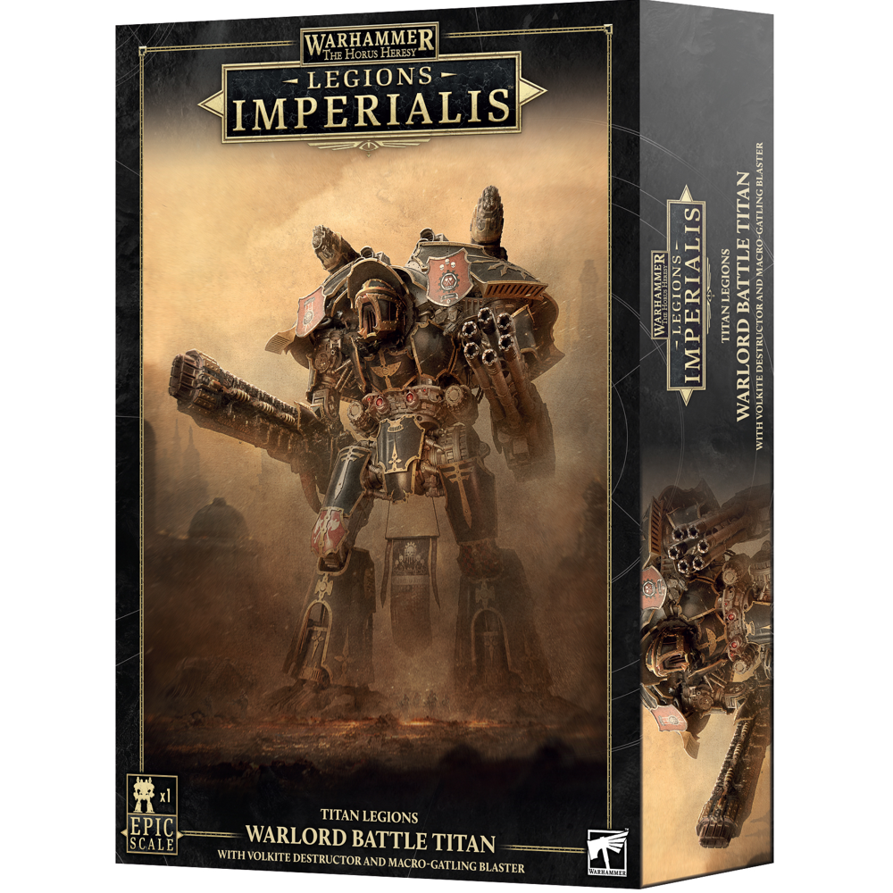 Legions Imperialis: Titan Legions - Warlord Battle Titan with Volkite Destructor & Macro-Gatling Blaster (New Arrival)