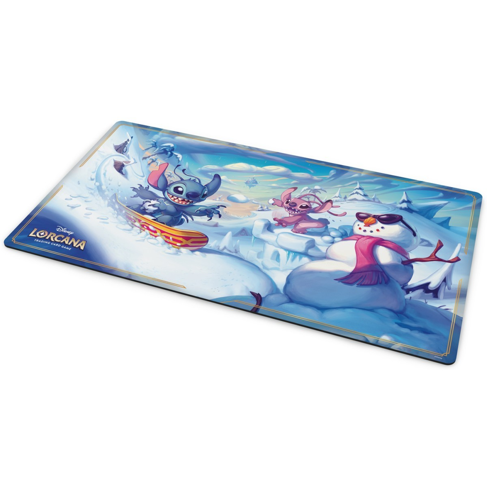 Lorcana Playmat: Hyperia City - Snowboarding Stitch (Preorder)