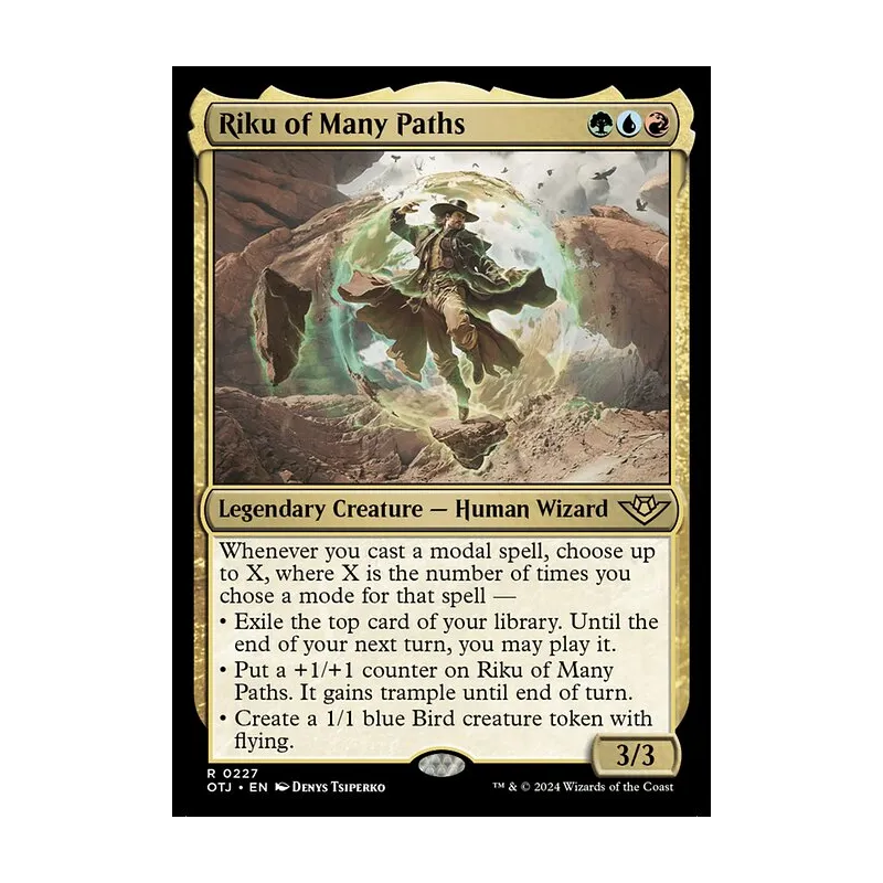 Riku of Many Paths - Outlaws of Thunder Junction (Near Mint)