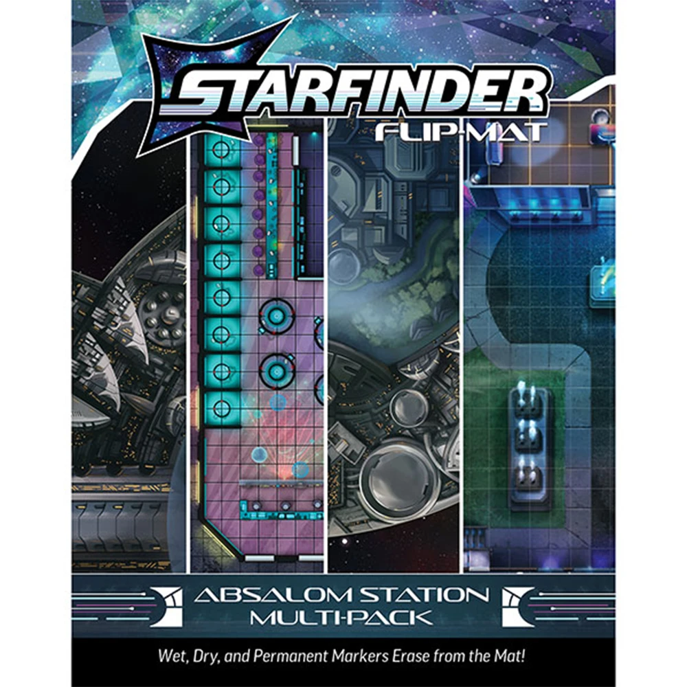 Starfinder RPG: Flip-Mat- Absalom Station Multi-Pack (Preorder)