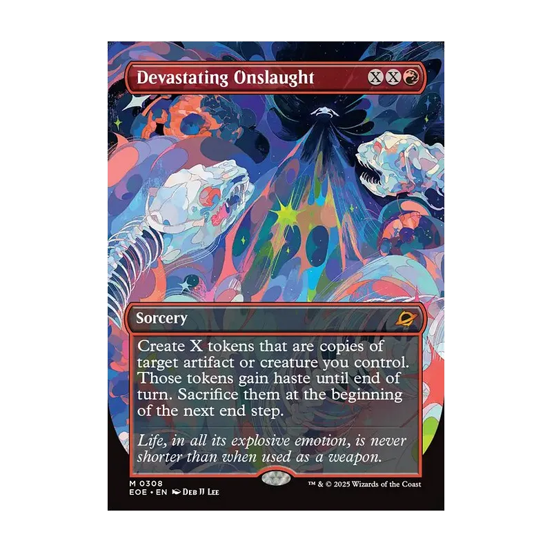 Devastating Onslaught (Borderless) - Edge of Eternities (Near Mint)
