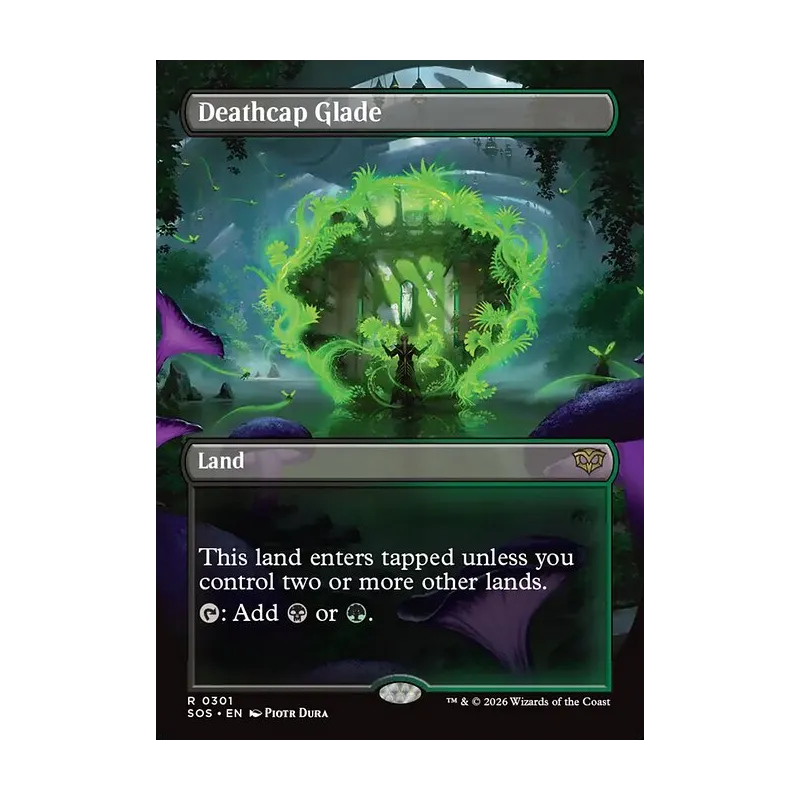 Deathcap Glade (Borderless) - Secrets of Strixhaven (Near Mint)