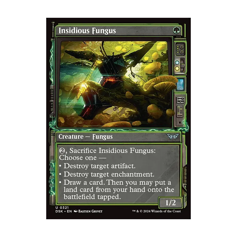 Insidious Fungus (Showcase) - Duskmourn: House of Horror (Foil Near Mint)
