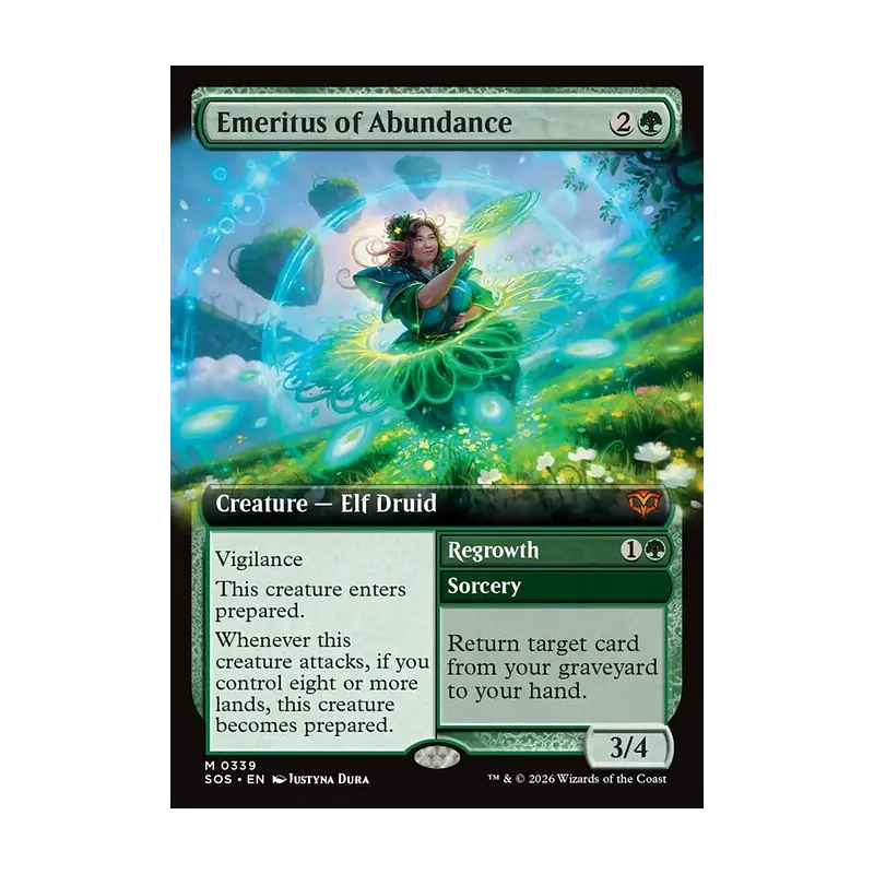 Emeritus of Abundance // Regrowth (Extended Art) - Secrets of Strixhaven (Near Mint)
