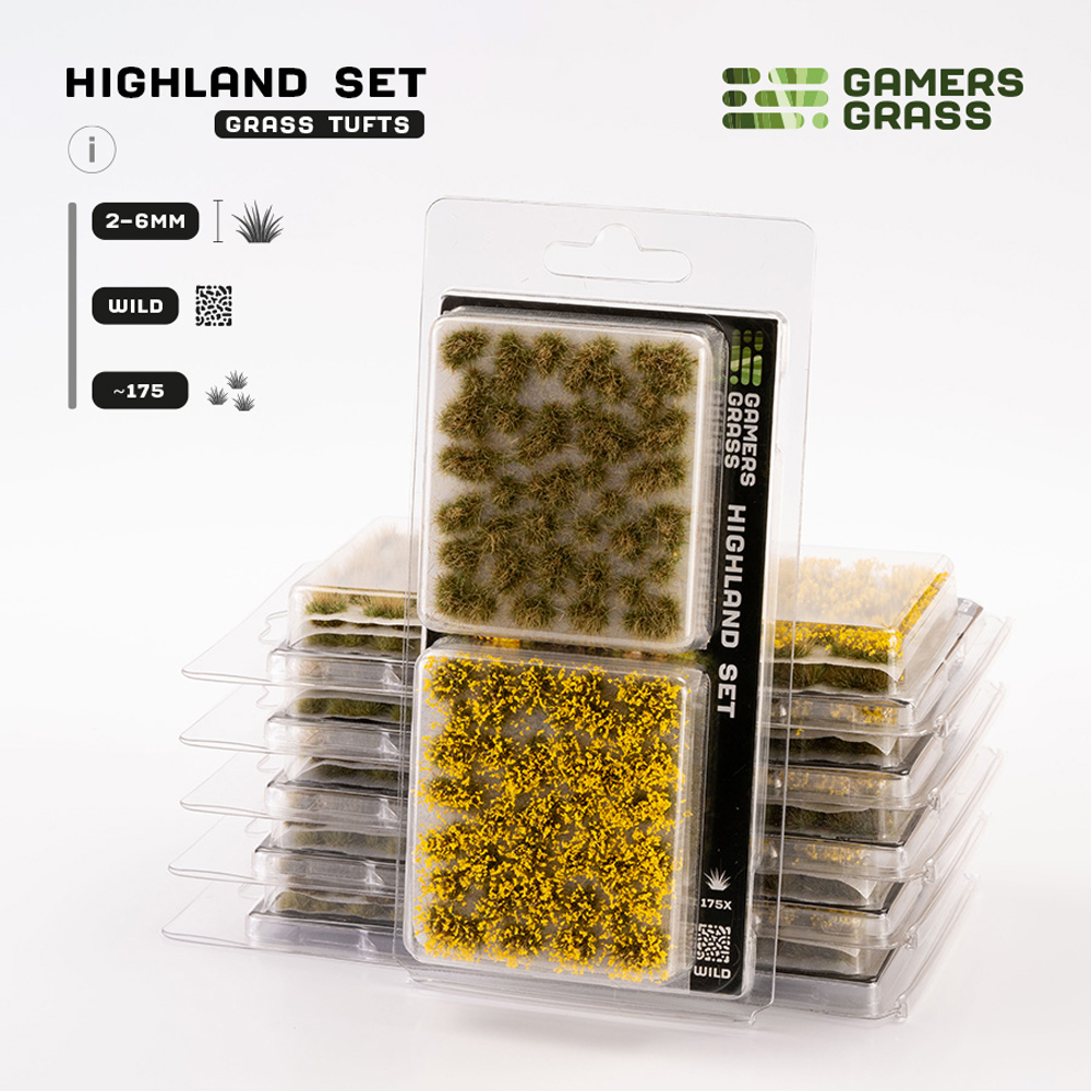 Gamers Grass Tufts: Highland Tuft Set - Wild