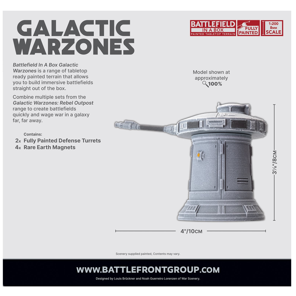 Battlefield in a Box: Galactic Warzones: Rebel Outpost - Defense Turrets