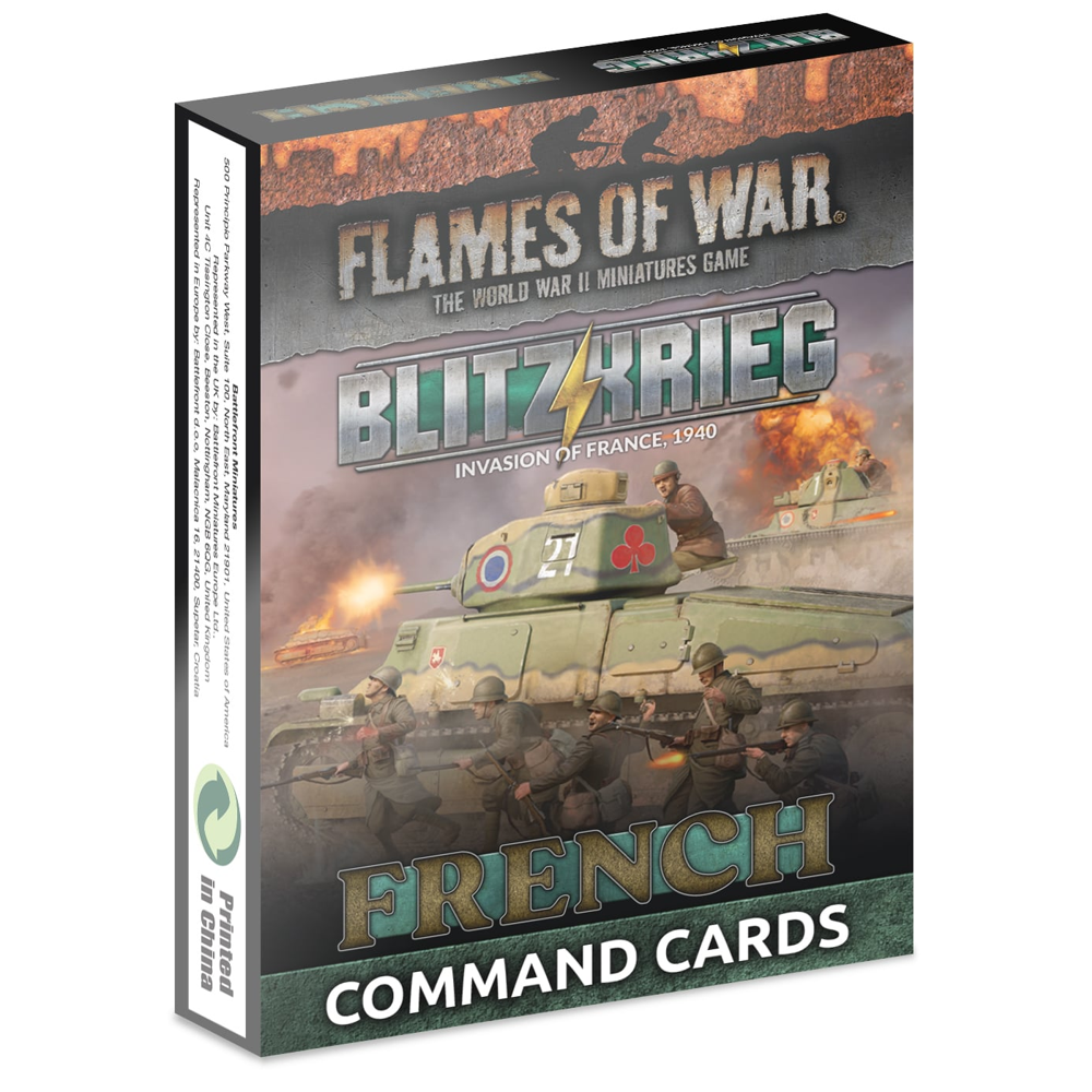 Flames of War WW2: Blitzkrieg: French Command Cards