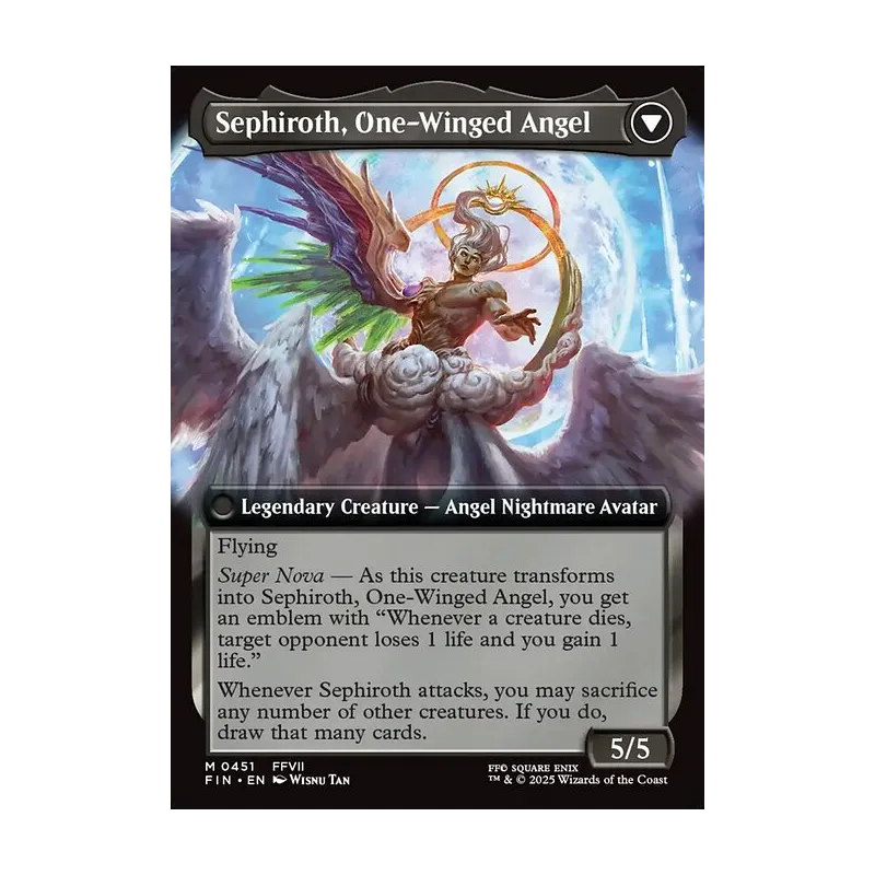 Sephiroth, Fabled SOLDIER // Sephiroth, One-Winged Angel (Extended Art) - Final Fantasy (Near Mint)