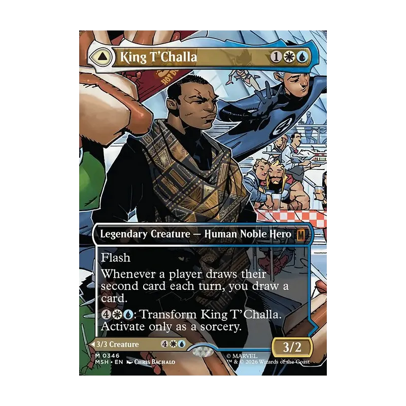 King T'Challa / Black Panther, Hope Enduring (Borderless) (0346) - Marvel Super Heroes (Near Mint)