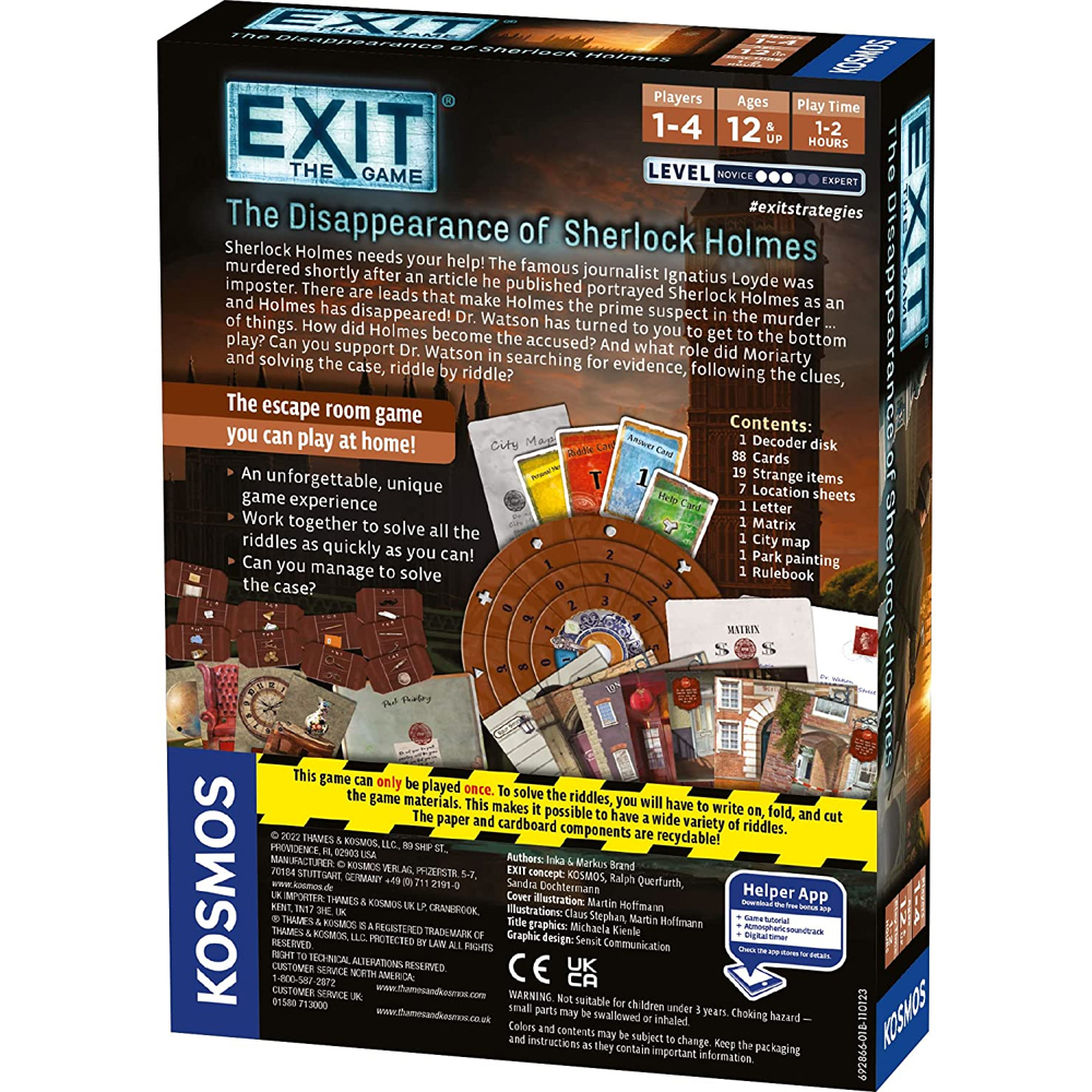 Exit: The Disappearance of Sherlock Holmes