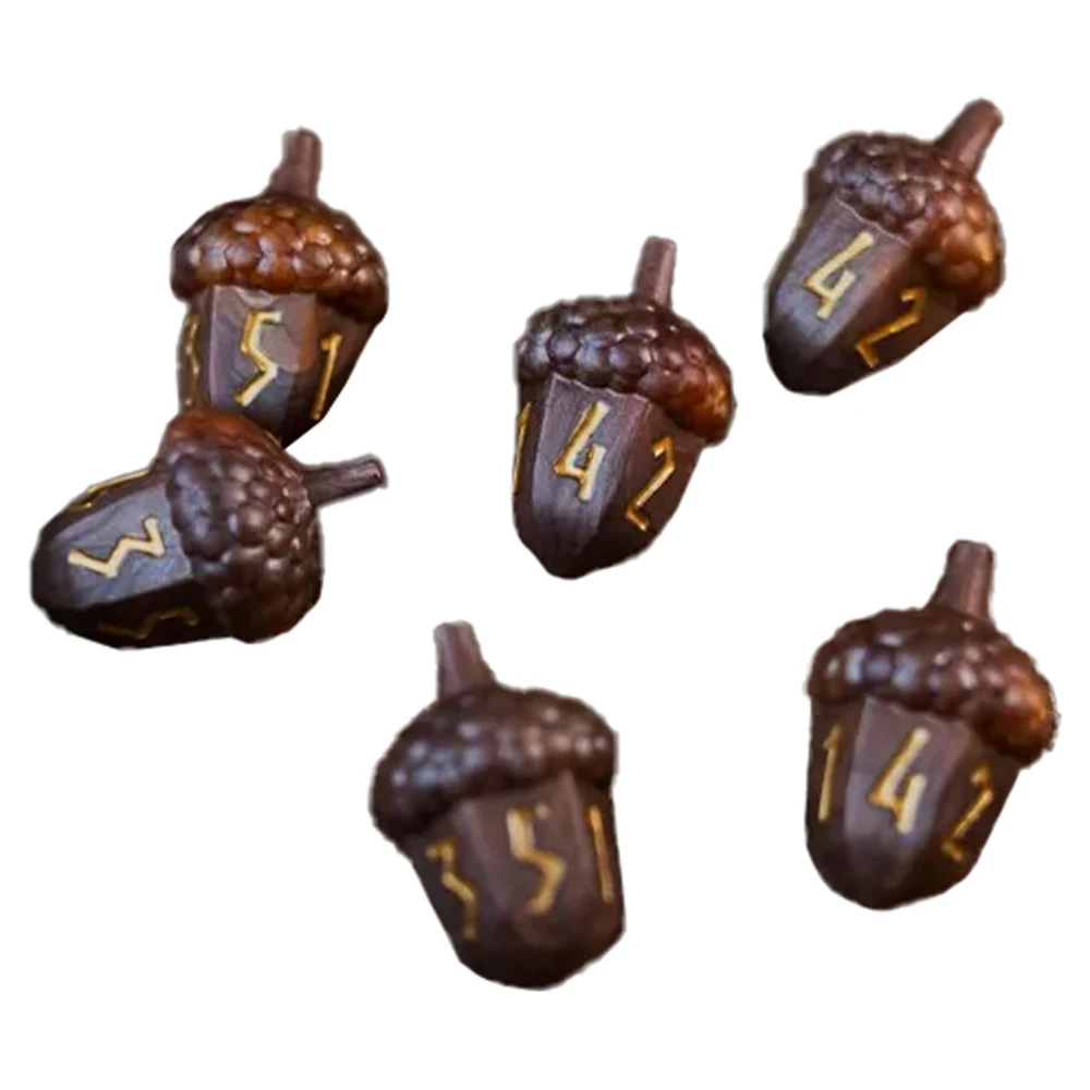Legend in the Mist Dice Set: D6 Acorn (6) (New Arrival)