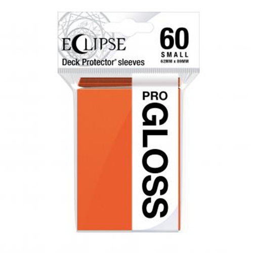 Deck Protector Small Sleeves: Eclipse Gloss - Pumpkin Orange (60)