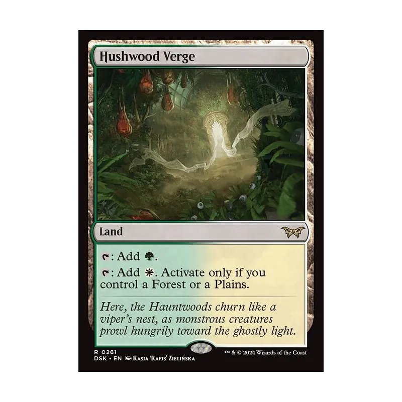 Hushwood Verge - Duskmourn: House of Horror (Foil Near Mint)