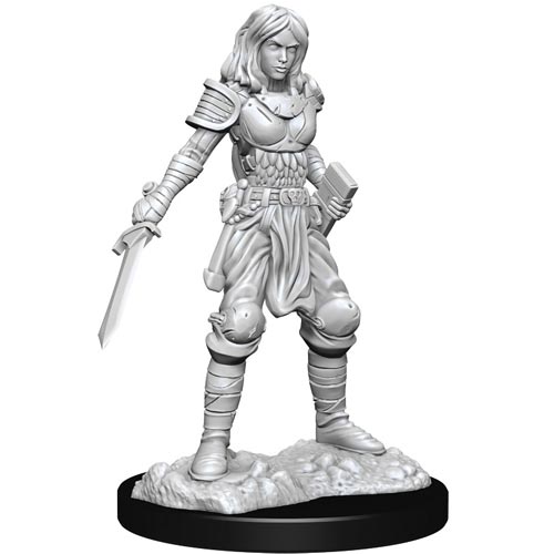 Pathfinder Battles Deep Cuts Unpainted Minis: W15 Female Human Fighter