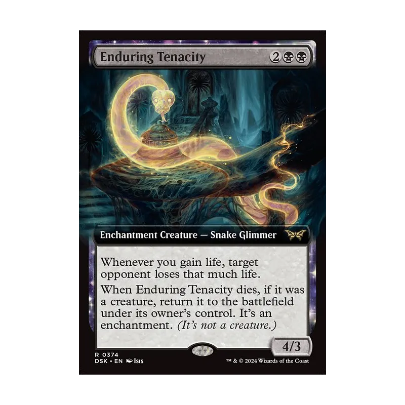Enduring Tenacity (Extended Art) - Duskmourn: House of Horror (Foil Near Mint)