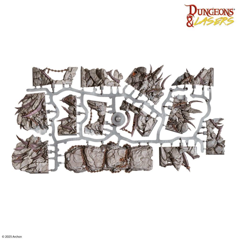 Dungeons & Lasers PrismaCast Pre-Painted: Demonic Caves