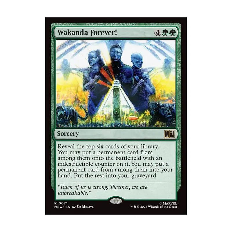 Wakanda Forever! - Marvel Super Heroes Commander (Near Mint)