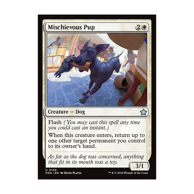 Mischievous Pup - Foundations (Foil Near Mint)