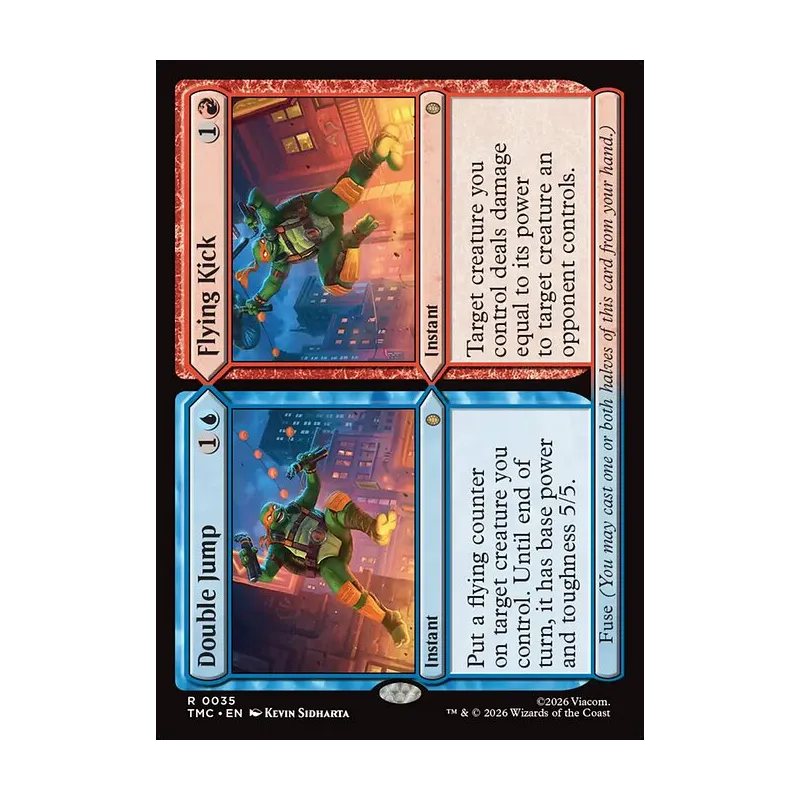 Double Jump // Flying Kick - Teenage Mutant Ninja Turtles Commander (Near Mint)