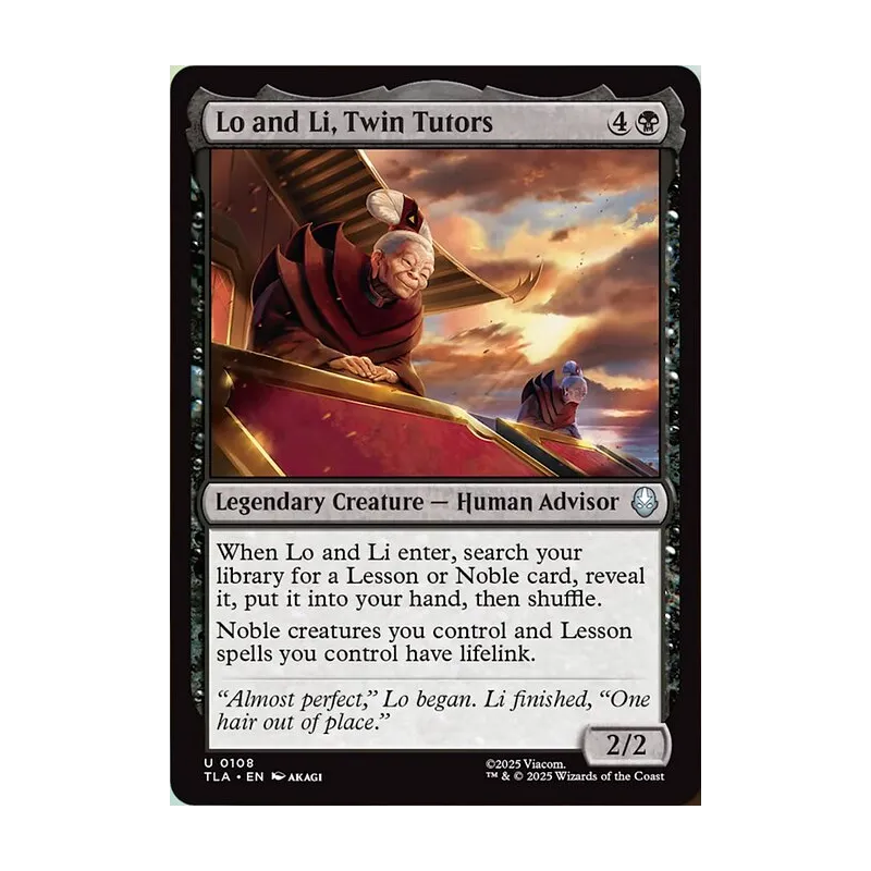 Lo and Li, Twin Tutors - Avatar: The Last Airbender (Near Mint)
