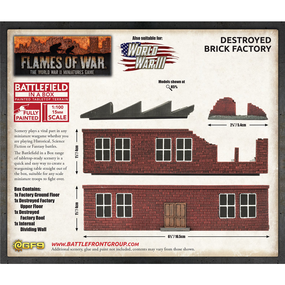Battlefield in a Box: Flames of War - Destroyed Brick Factory