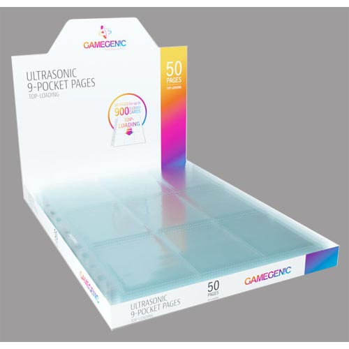 Ultrasonic Toploading 9-Pocket Pages: Clear (50)