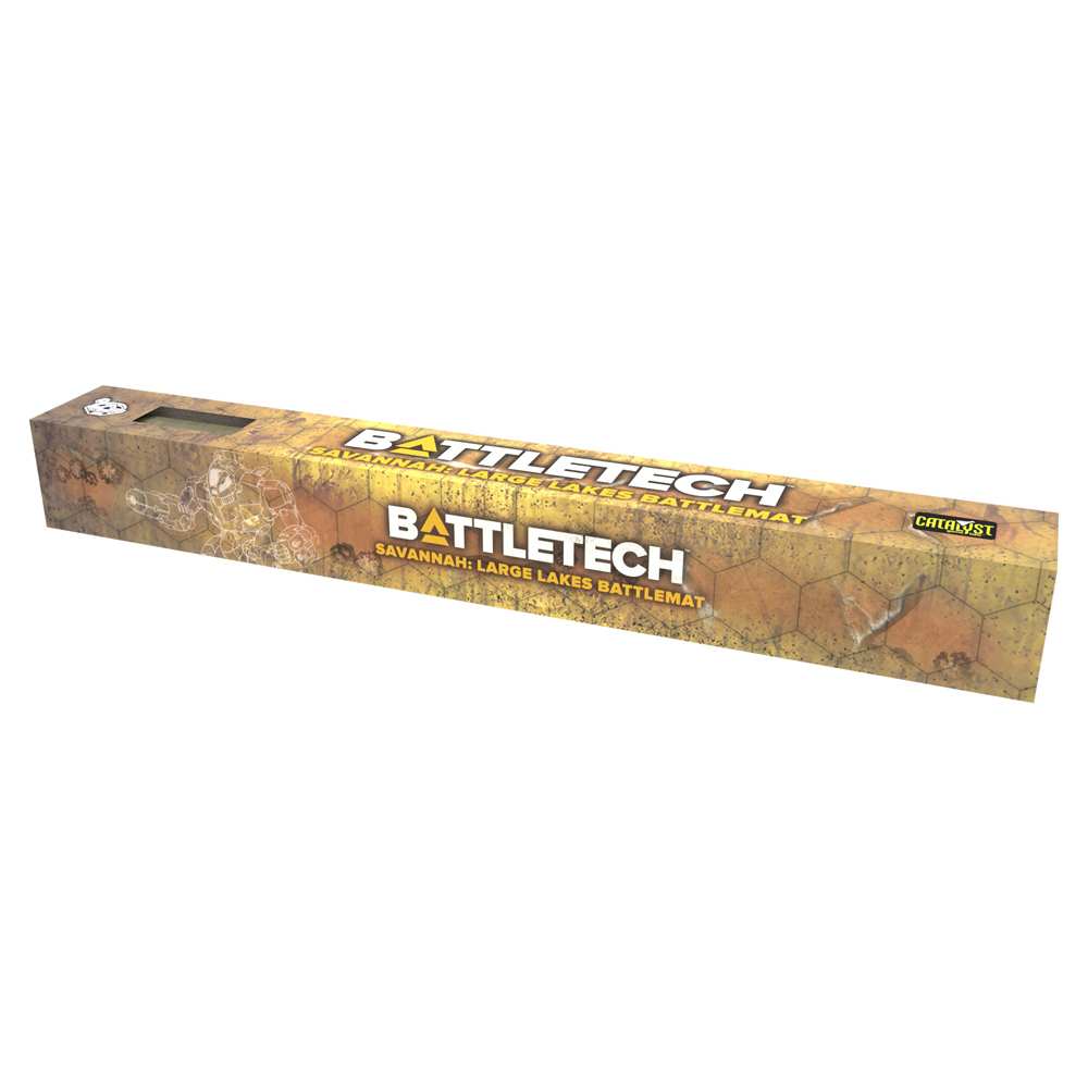 BattleTech BattleMat: Savannah - Large Lakes/Box Canyon