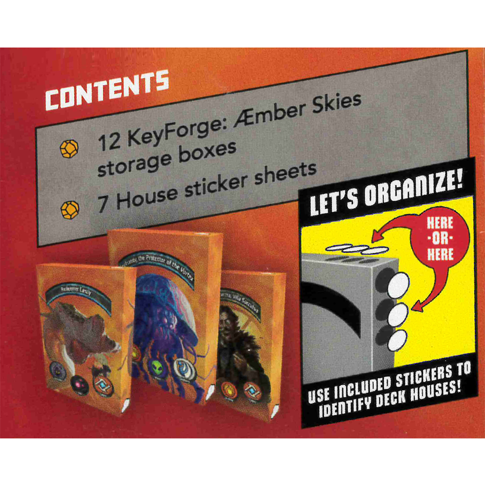 KeyForge Deck Storage Boxes: Aember Skies