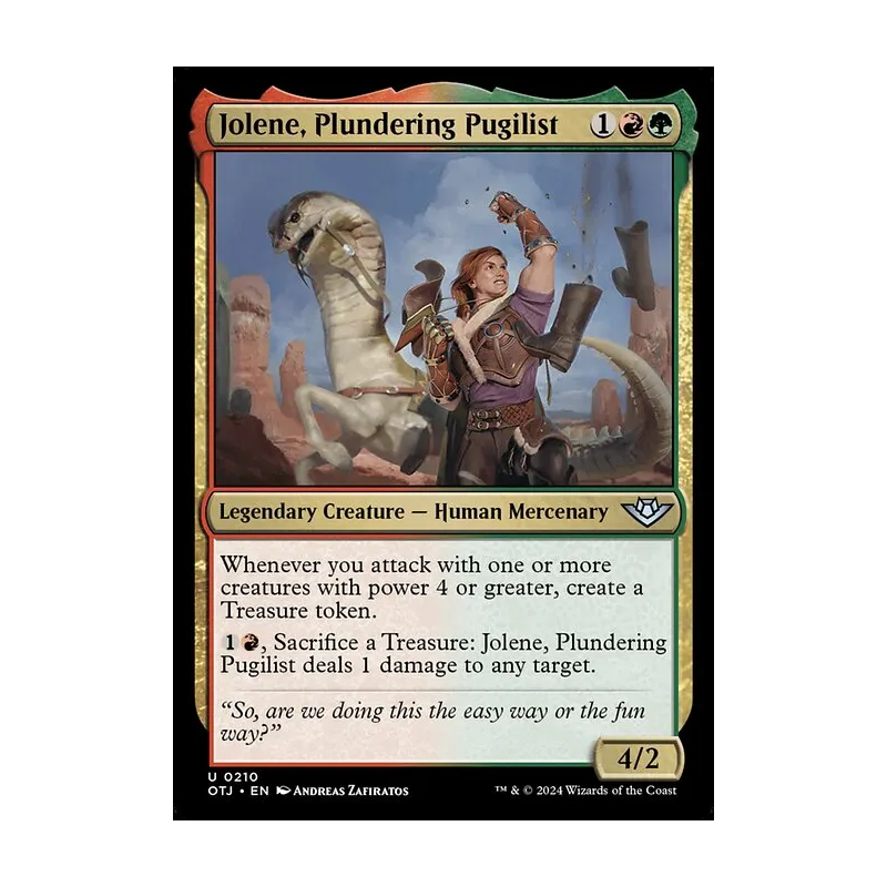 Jolene, Plundering Pugilist - Outlaws of Thunder Junction (Near Mint)