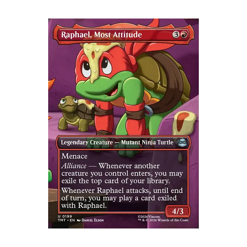 Raphael, Most Attitude (Borderless) - Teenage Mutant Ninja Turtles (Near Mint)