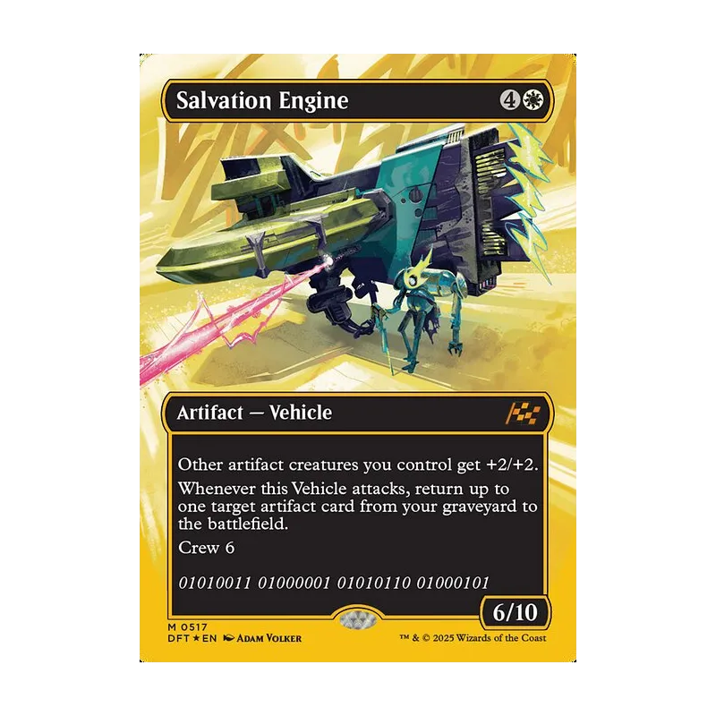 Salvation Engine (Borderless) (First-Place Foil) - Aetherdrift (Foil Near Mint)
