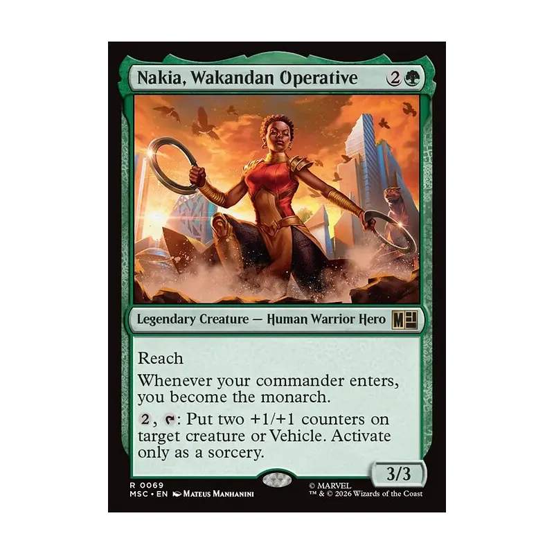 Nakia, Wakandan Operative - Marvel Super Heroes Commander (Near Mint)