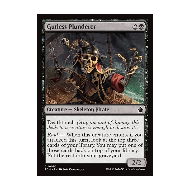 Gutless Plunderer - Foundations (Foil Near Mint)