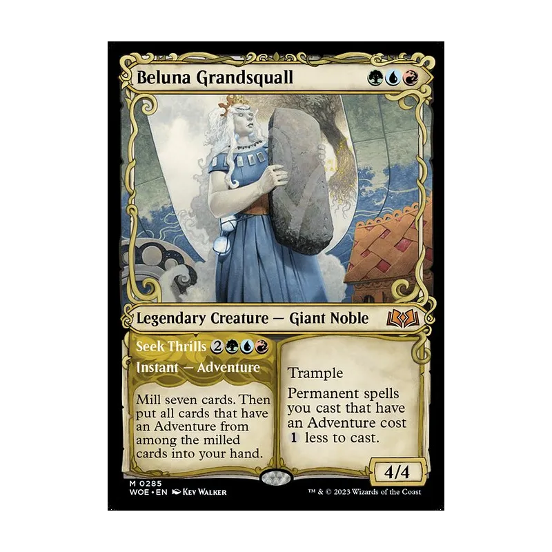 Beluna Grandsquall // Seek Thrills (Showcase) - Wilds of Eldraine (Near Mint)