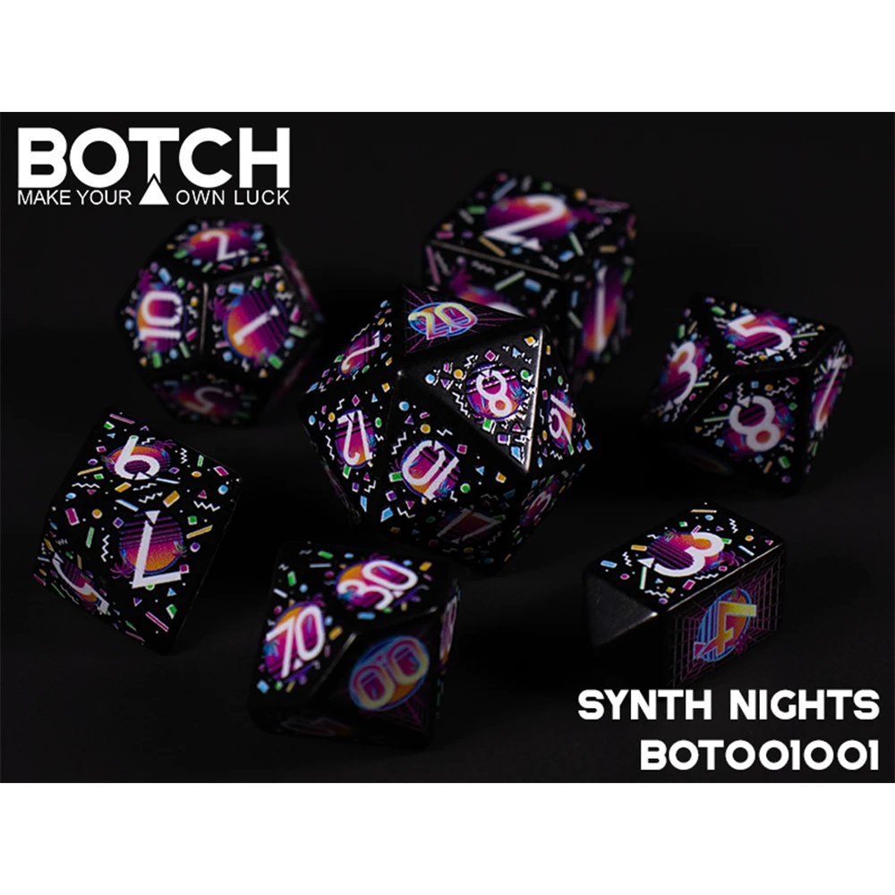 Botch Dice Set: Synth Nights (7)