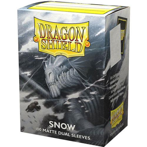 Dragon Shield Sleeves: Matte Dual - Snow (100)