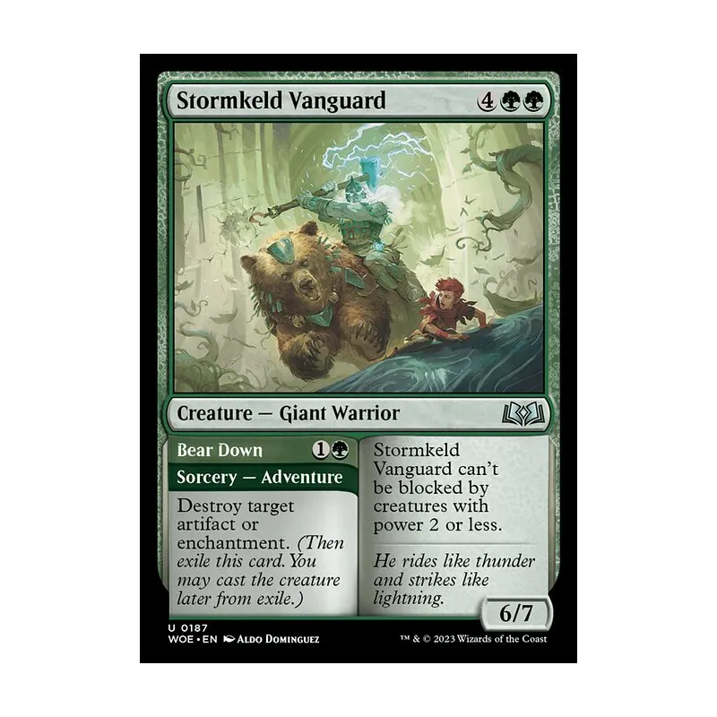 Stormkeld Vanguard // Bear Down - Wilds of Eldraine (Near Mint)