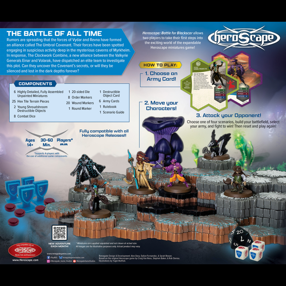Heroscape: Battle for Blackscar - Two-Player Battle Box (Unpainted) (Preorder)