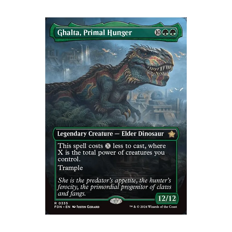Ghalta, Primal Hunger (Borderless) - Foundations (Foil Near Mint)