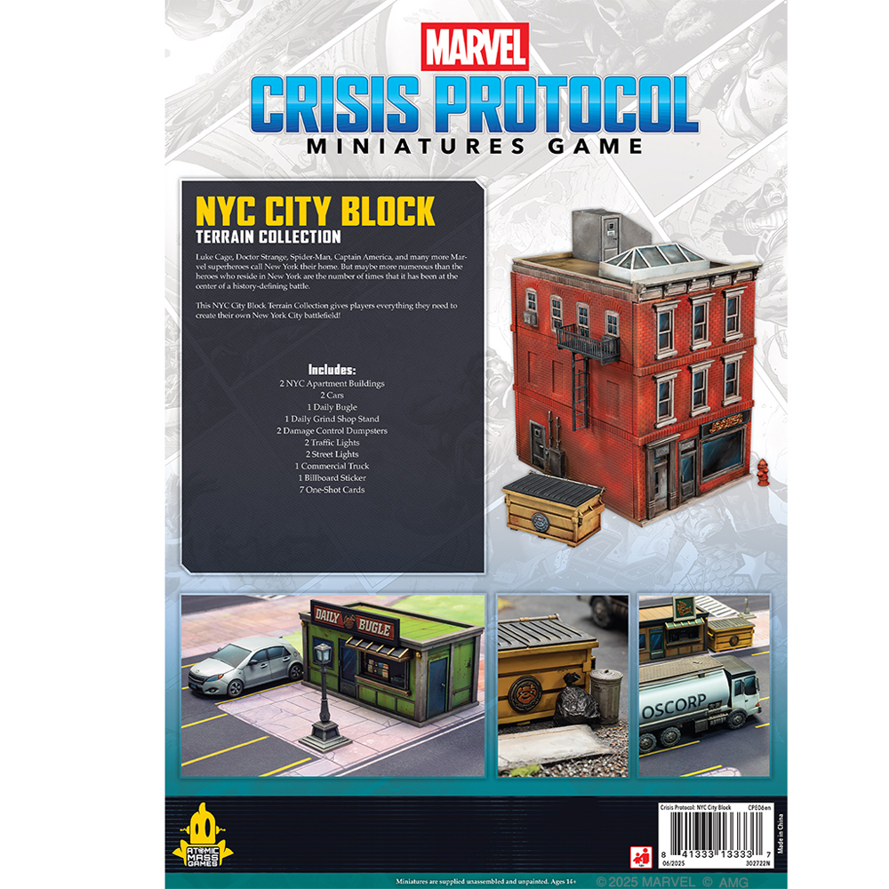 Marvel Crisis Protocol: NYC City Block Terrain Collection