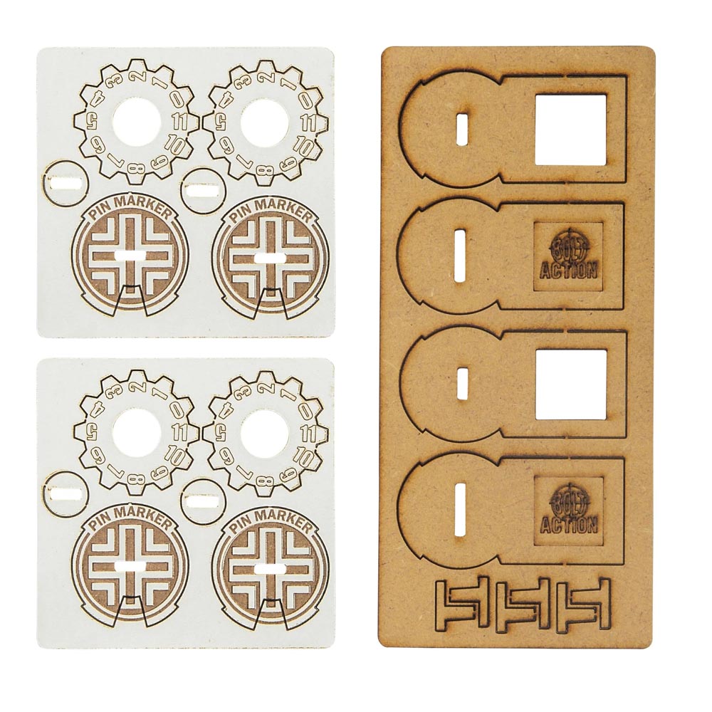 Bolt Action: MDF Unit Pin Markers - Germany