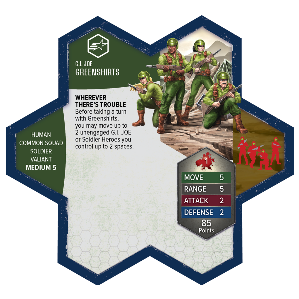 G.I. JOE Heroscape: Greenshirts & Battle Copter Army Expansion (Unpainted)