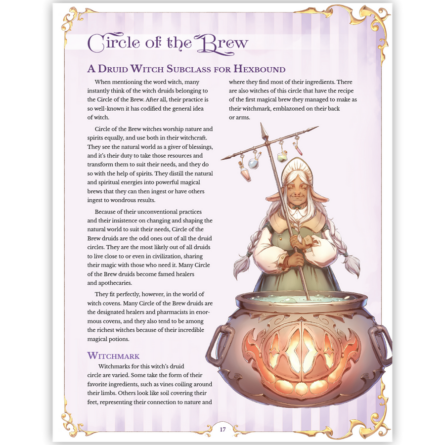 Hexbound: A Witchy Supplement, Standard Edition (D&D 5E Compatible)