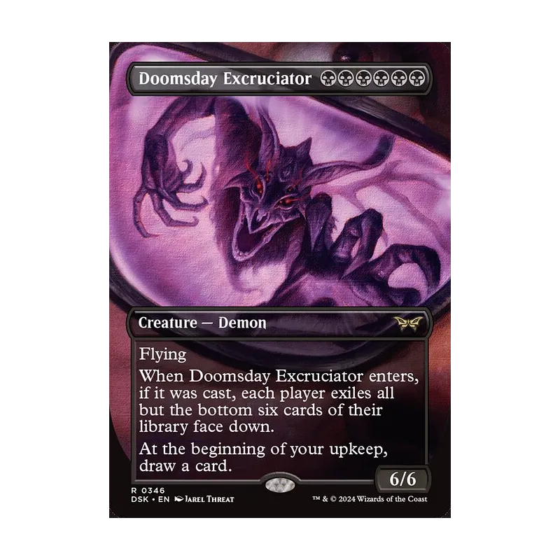 Doomsday Excruciator (Borderless) - Duskmourn: House of Horror (Near Mint)