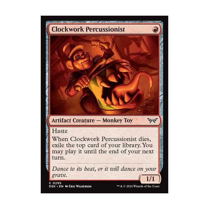 Clockwork Percussionist (0295) - Duskmourn: House of Horror (Foil Near Mint)