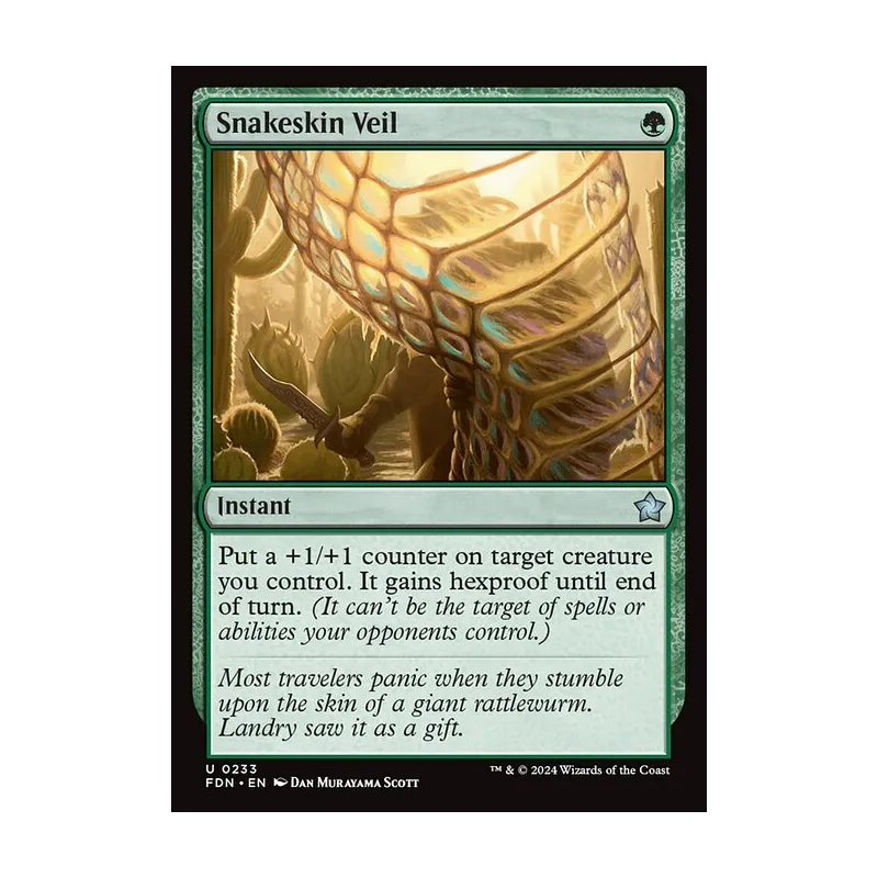 Snakeskin Veil - Foundations (Foil Near Mint)