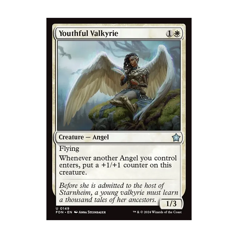Youthful Valkyrie - Foundations (Foil Near Mint)