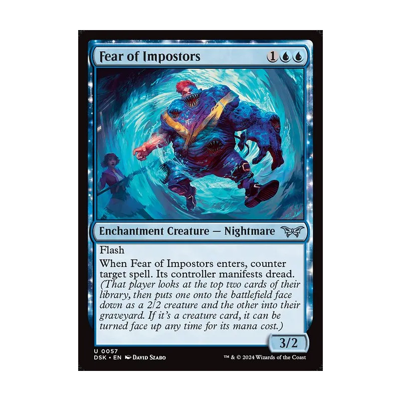 Fear of Impostors - Duskmourn: House of Horror (Foil Near Mint)